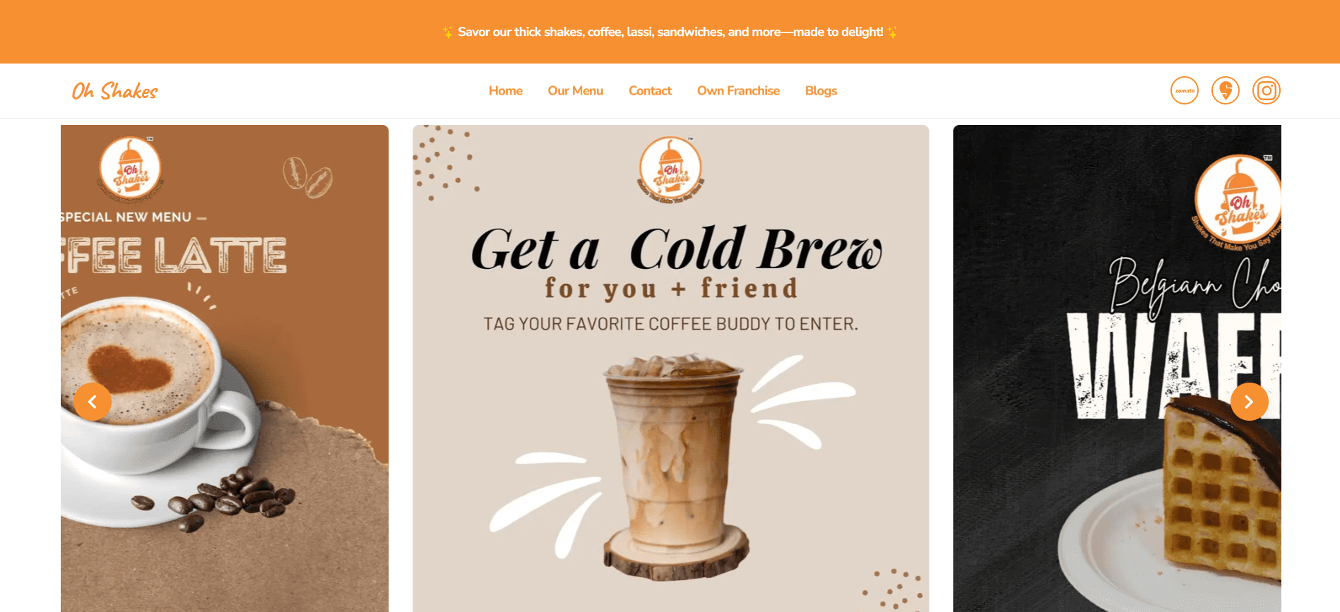 Oh Shakes : Cafe